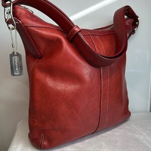 Vintage Red Coach Crossbody Shoulder Legacy Bag 9188